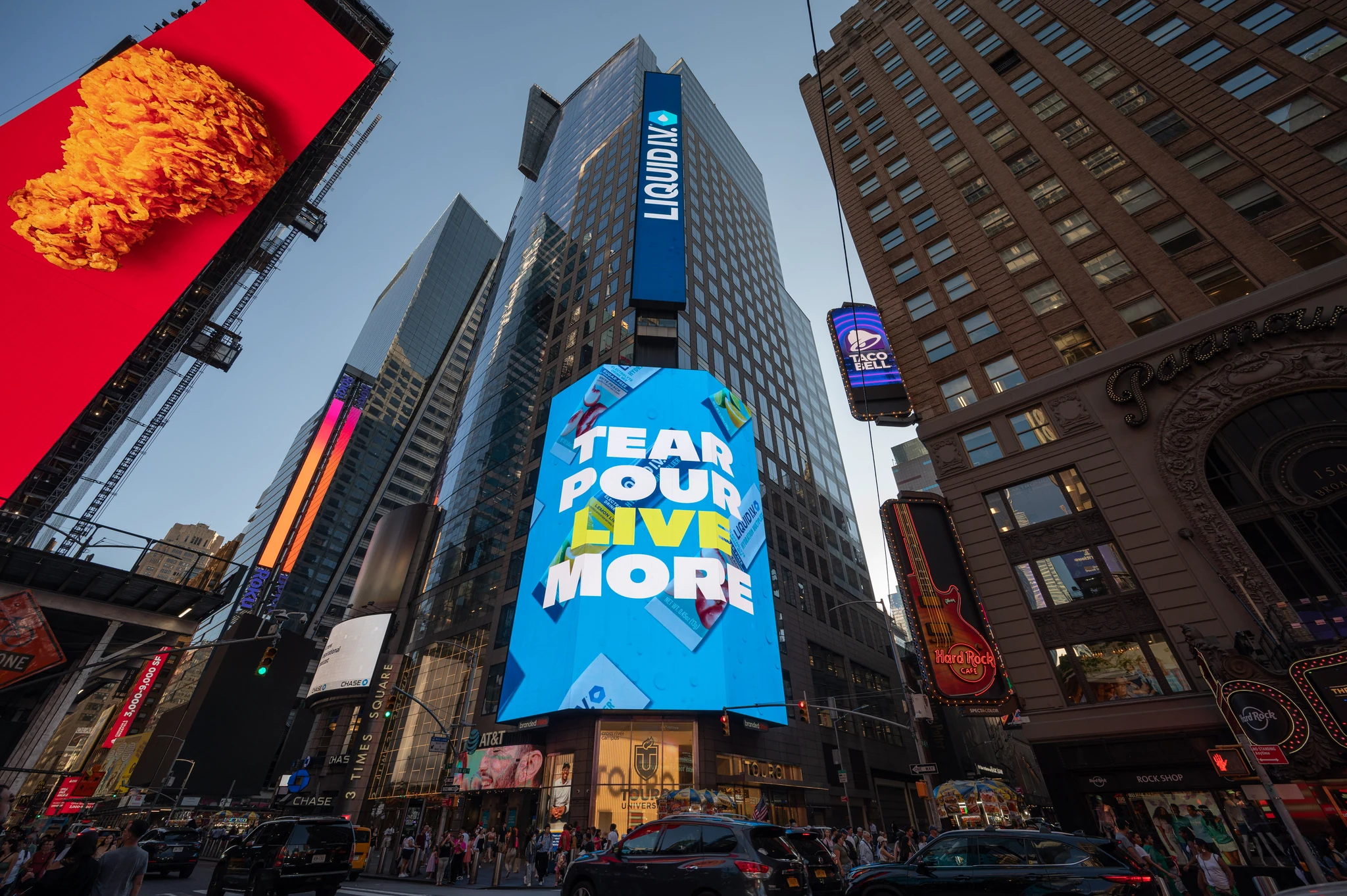 Liquid I.V. digital billboard in Times Square